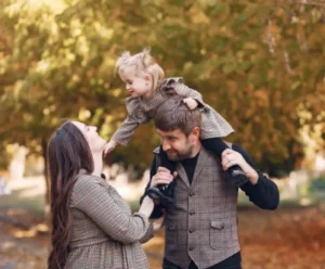 Candid Family Photo