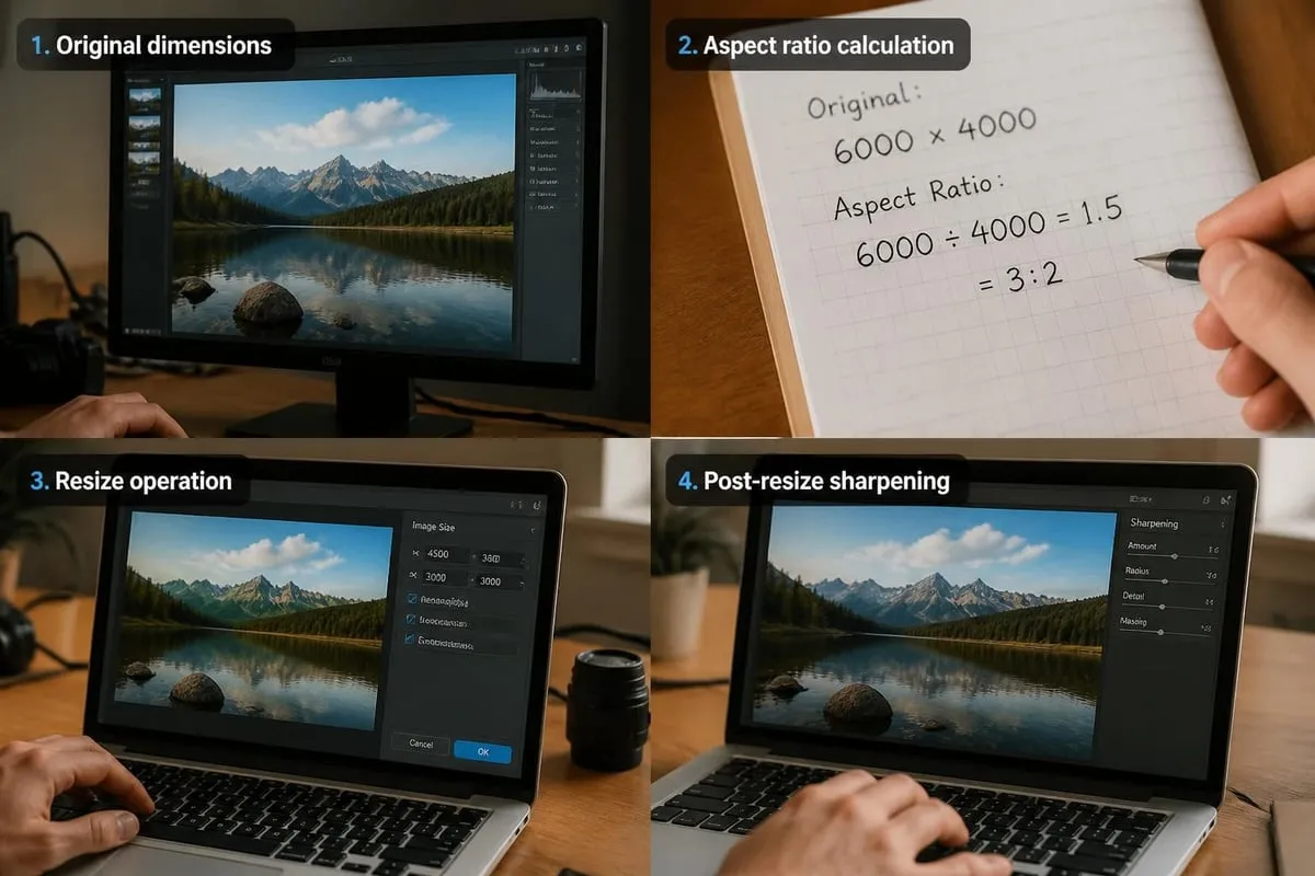 Image resizing workflow